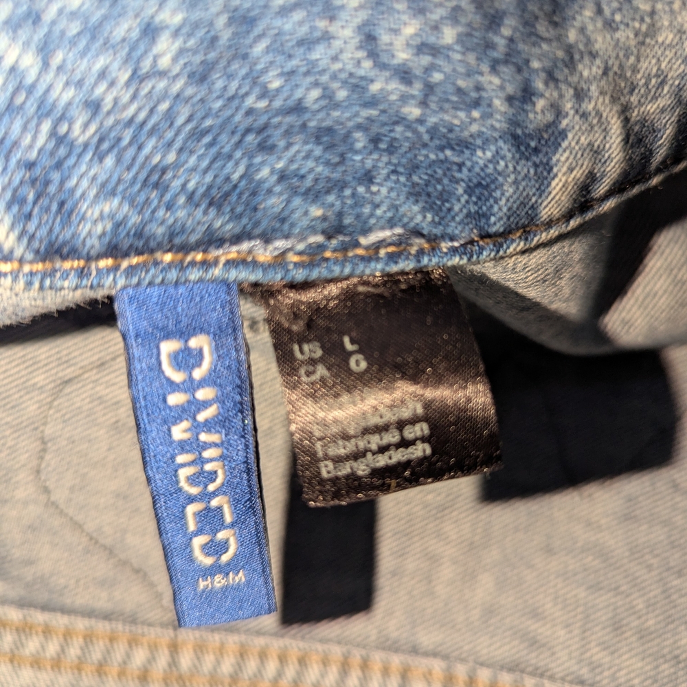 Embroidered Denim Jacket with Ruffle Hem - Picture 15 of 15
